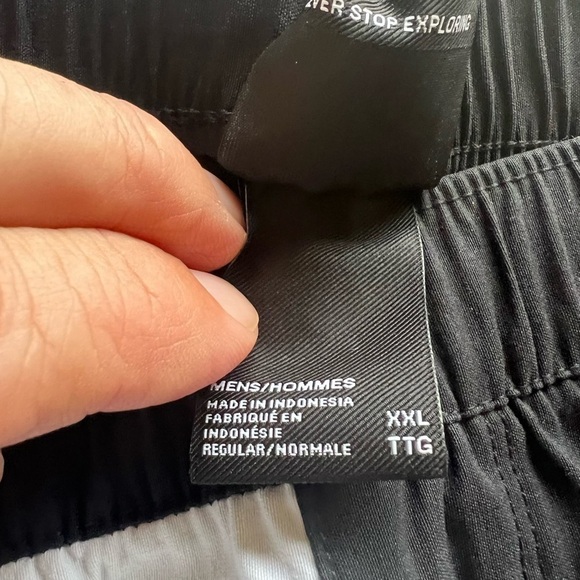 NWT North Face Men’s Class V Pull On Shorts Black And White Size Large Short 6” - Picture 4 of 7